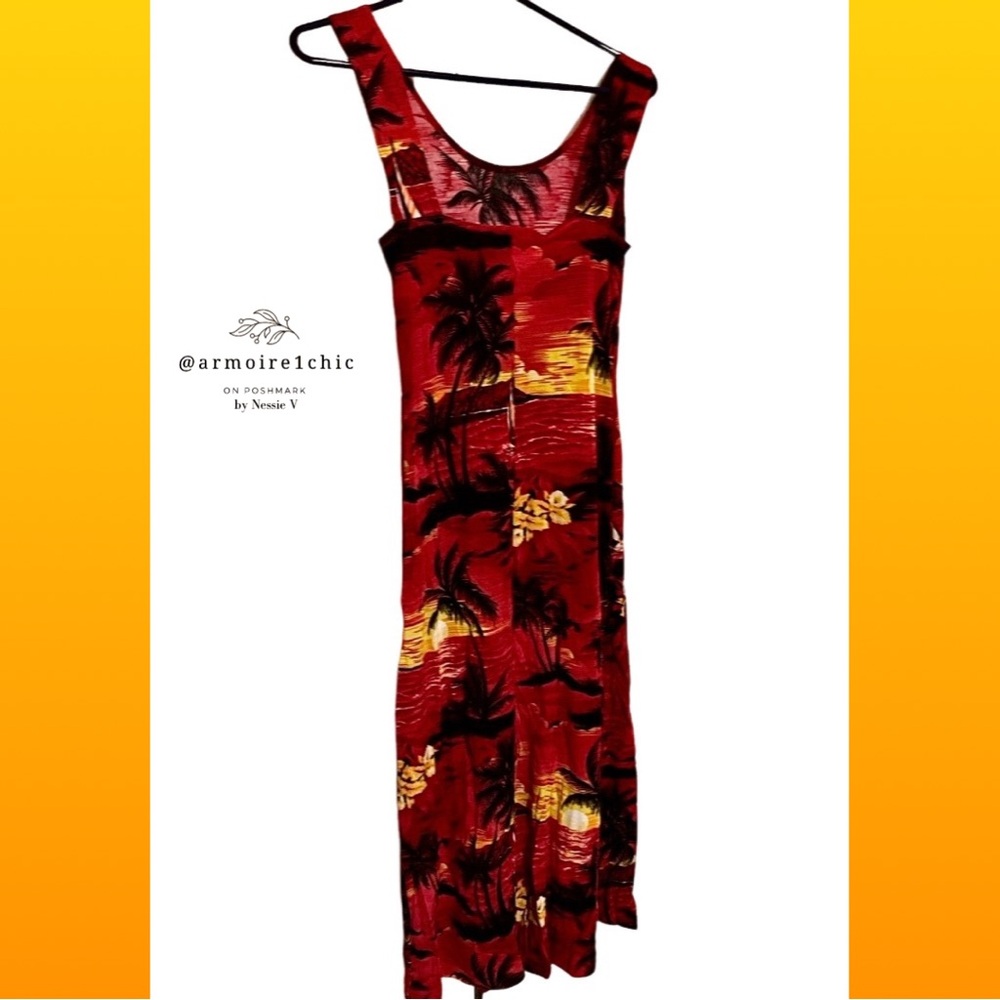 HAWAIIAN MAXI DRESS | Exotic Tropical Vintage Floral Pattern | Women’s Size 4-6 - Picture 13 of 17